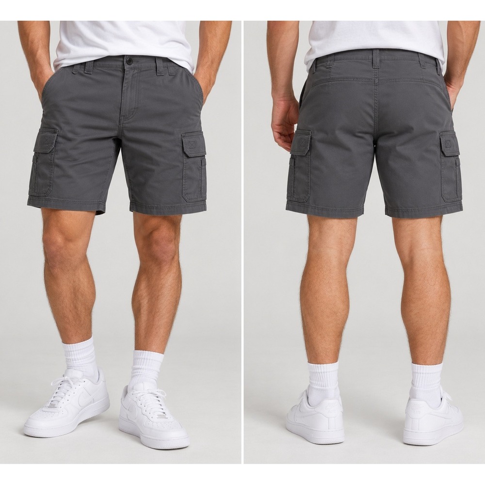 Caterpillar CAT Mens Cargo Shorts Gray Work Utility Pockets Size 40 NWT